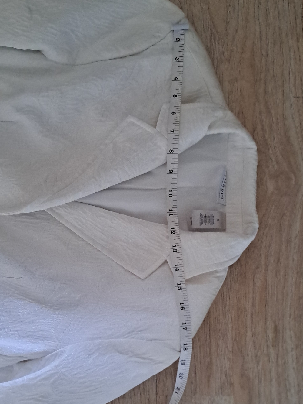 Liz Claiborne Cream Textured Blazer Jacket - Picture 9 of 10
